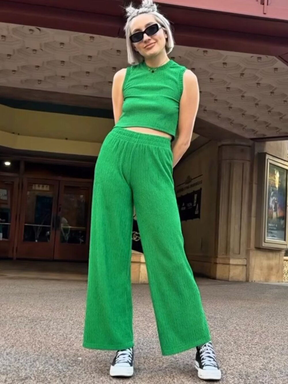 Love Poem by BLOCK Green Two-Piece Pant Set